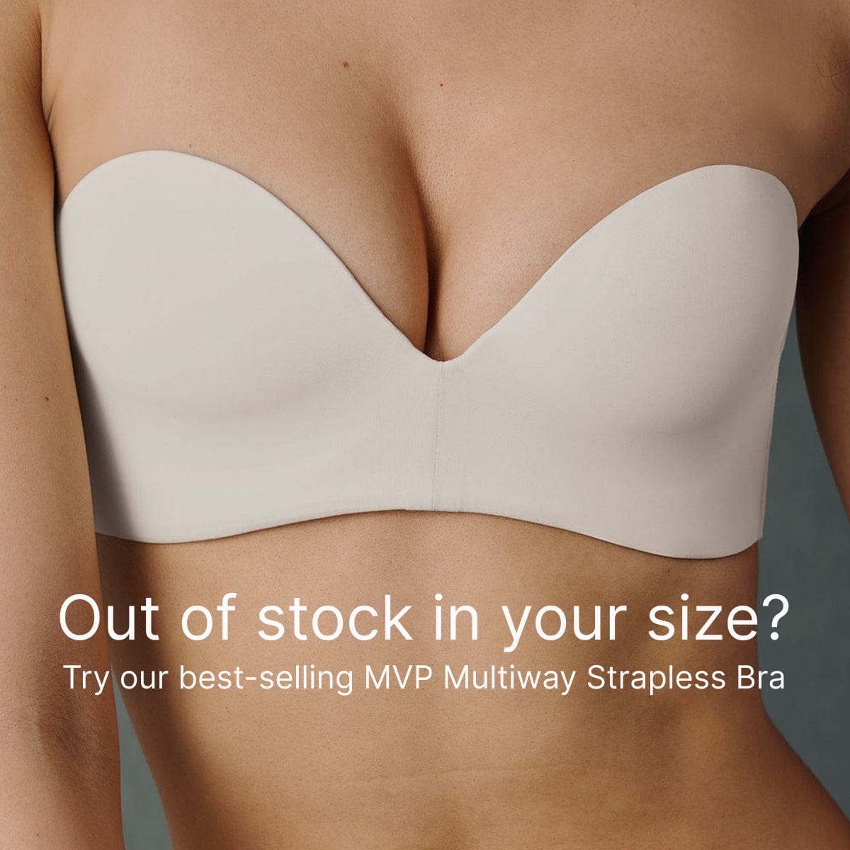 Boost Lift Up Strapless Bra Fawn - Image 2