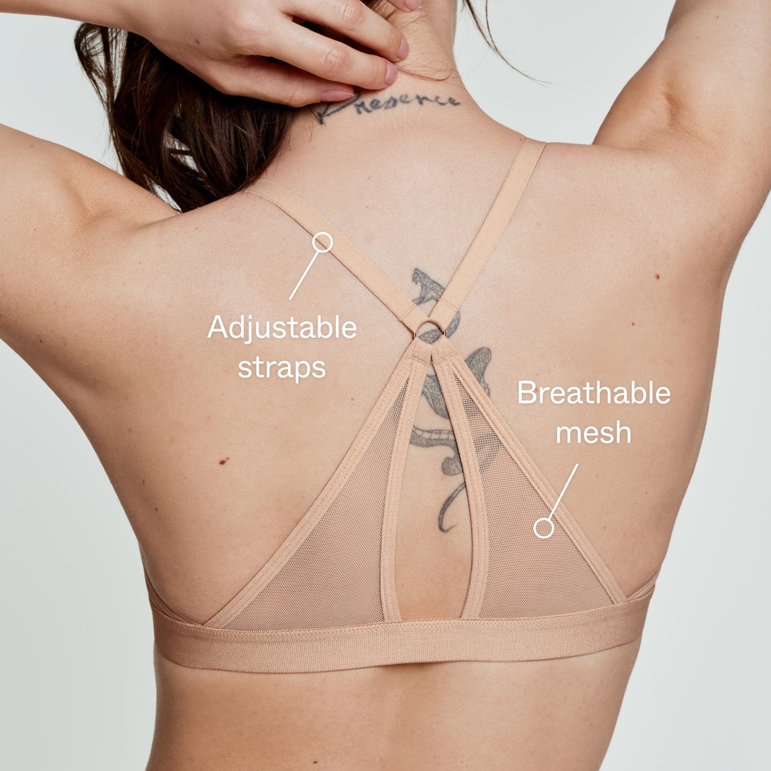 Demi Racerback T-Shirt Bra Navy - Image 4