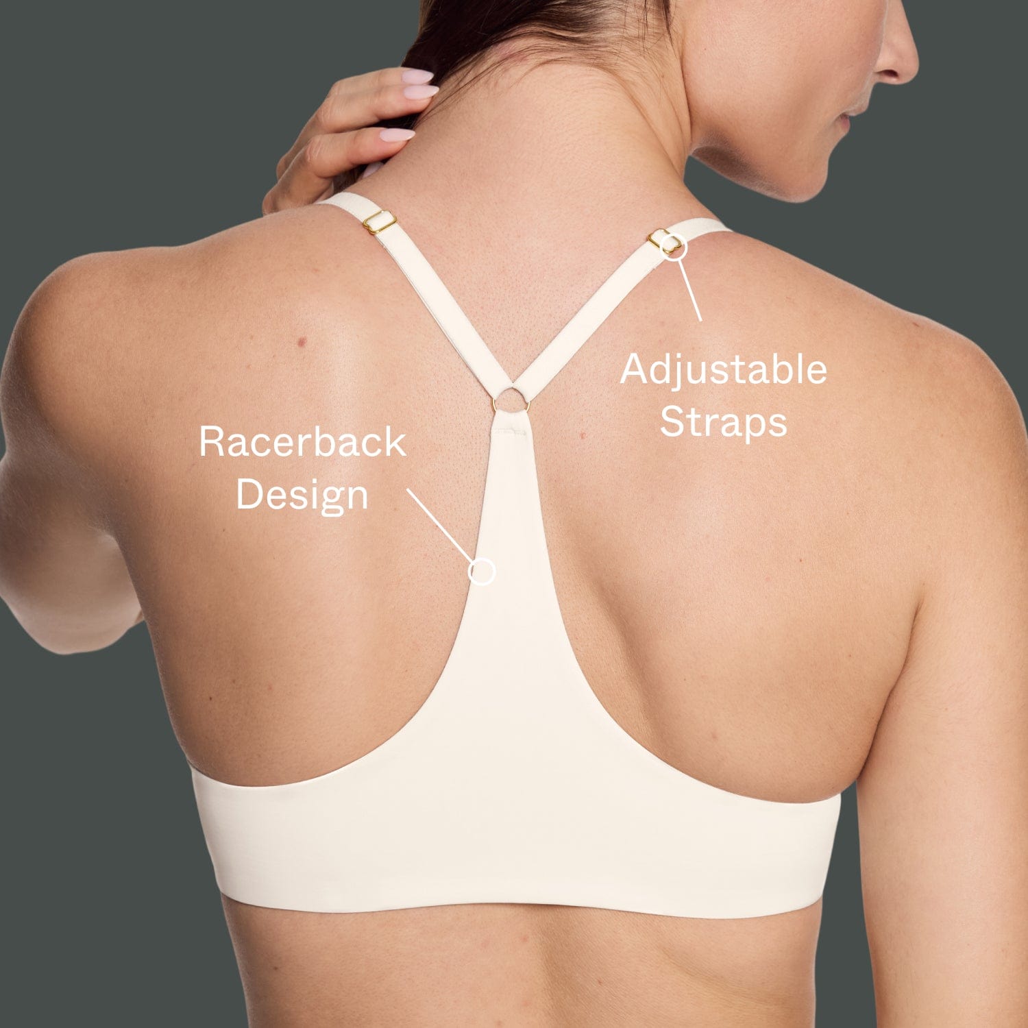 Racerback Lift Up Bra Black - Image 5