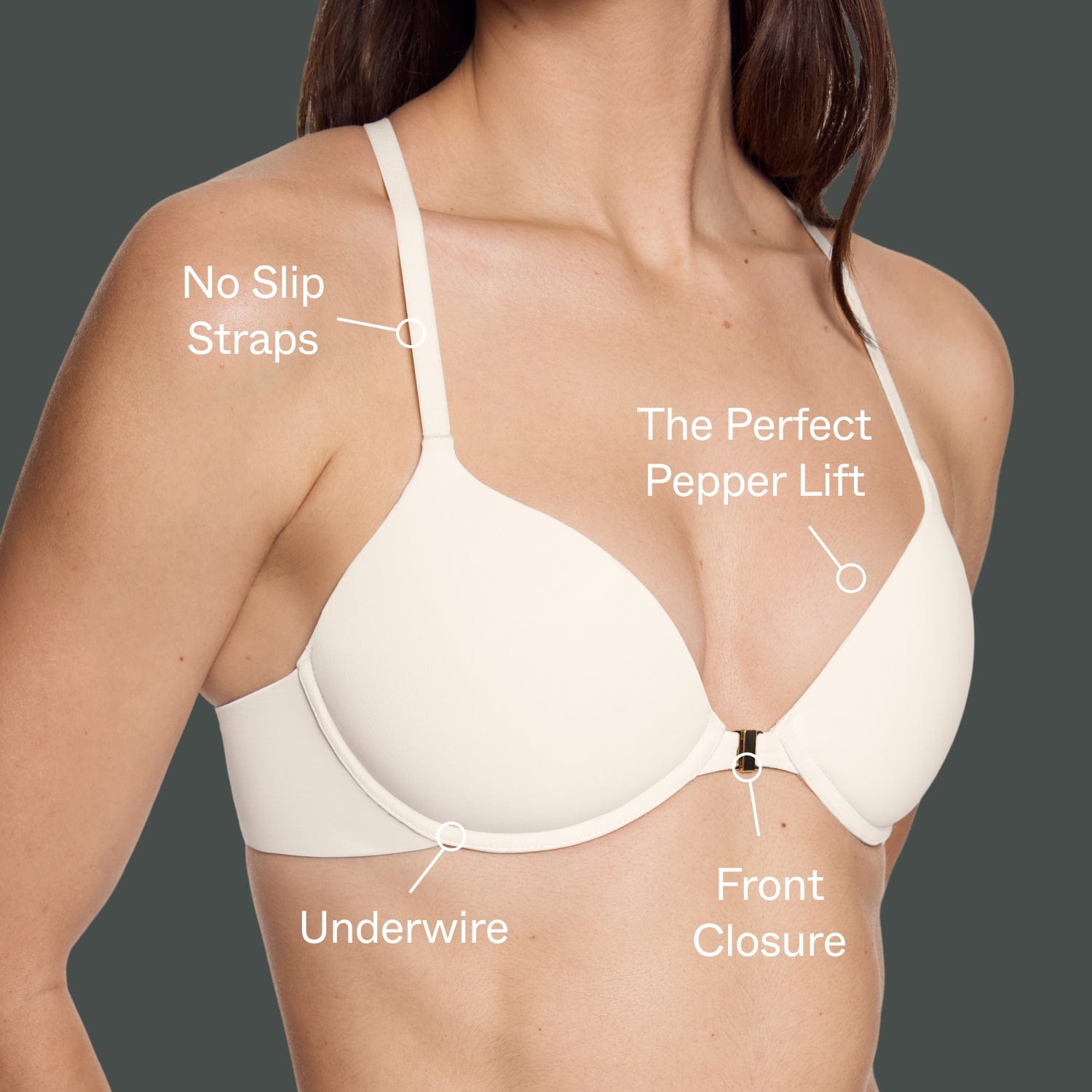 Racerback Lift Up Bra Black - Image 4