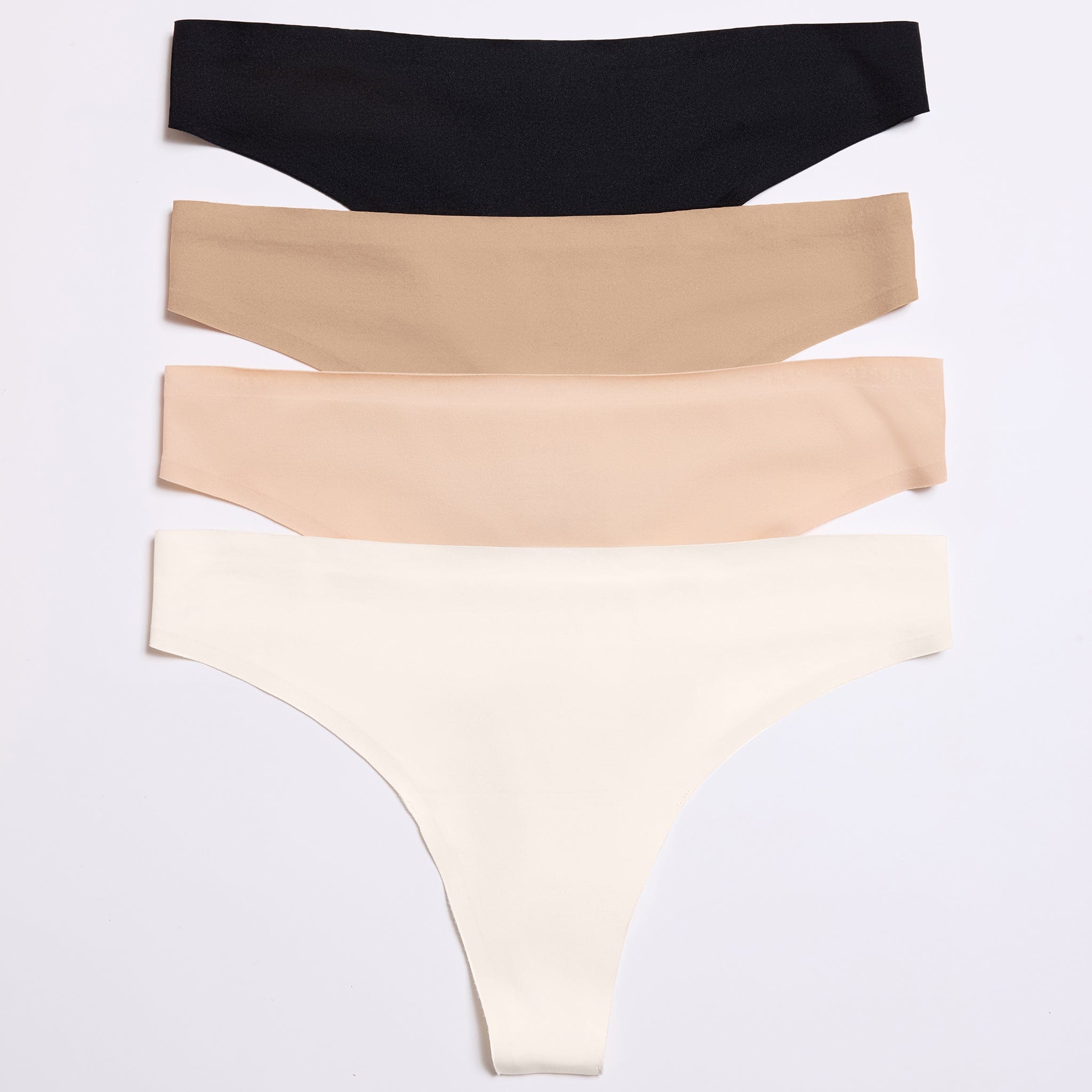 Simply Smooth No Show Thong Ecru - Image 13
