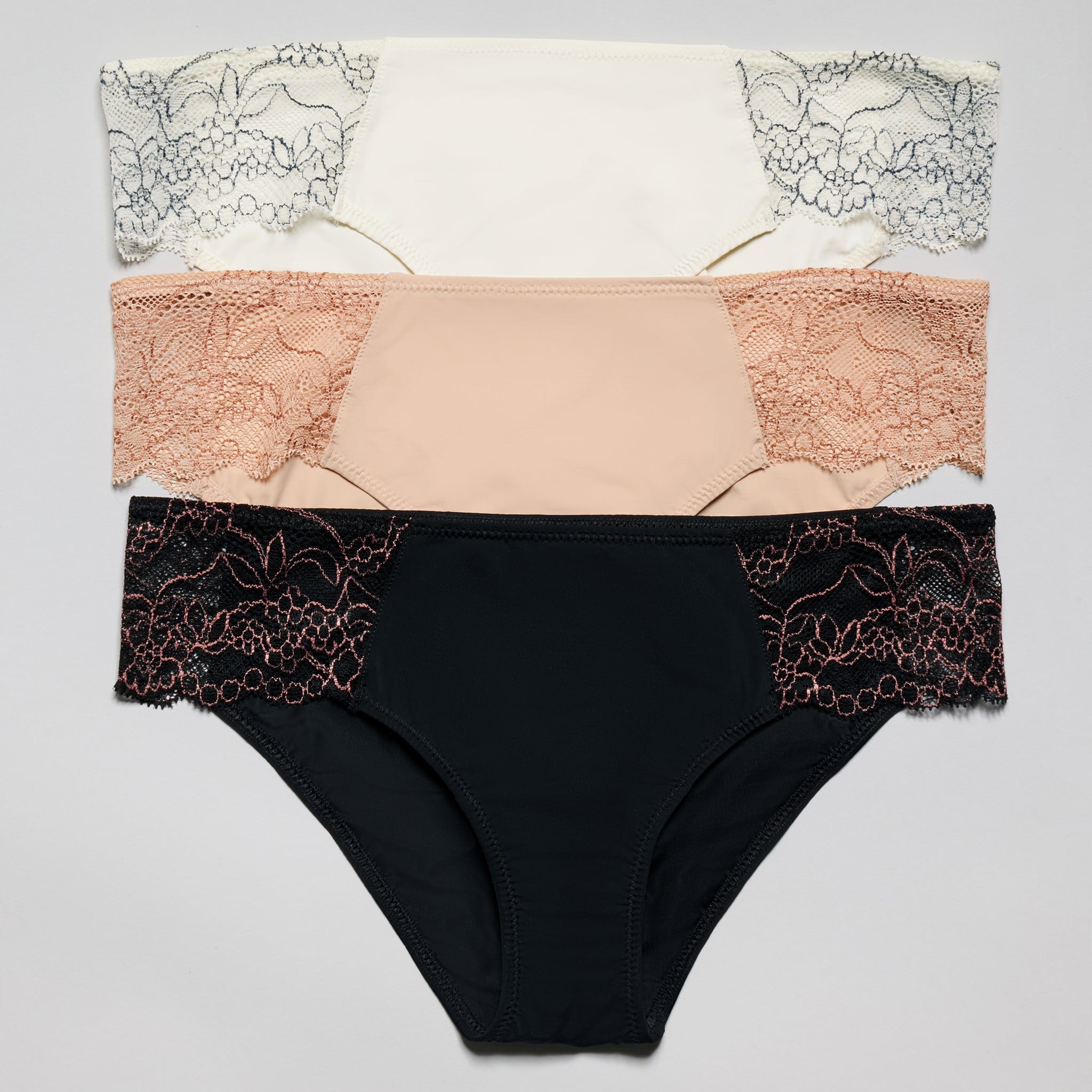 Smooth Lace Bikini Ecru Two-Tone - Image 7