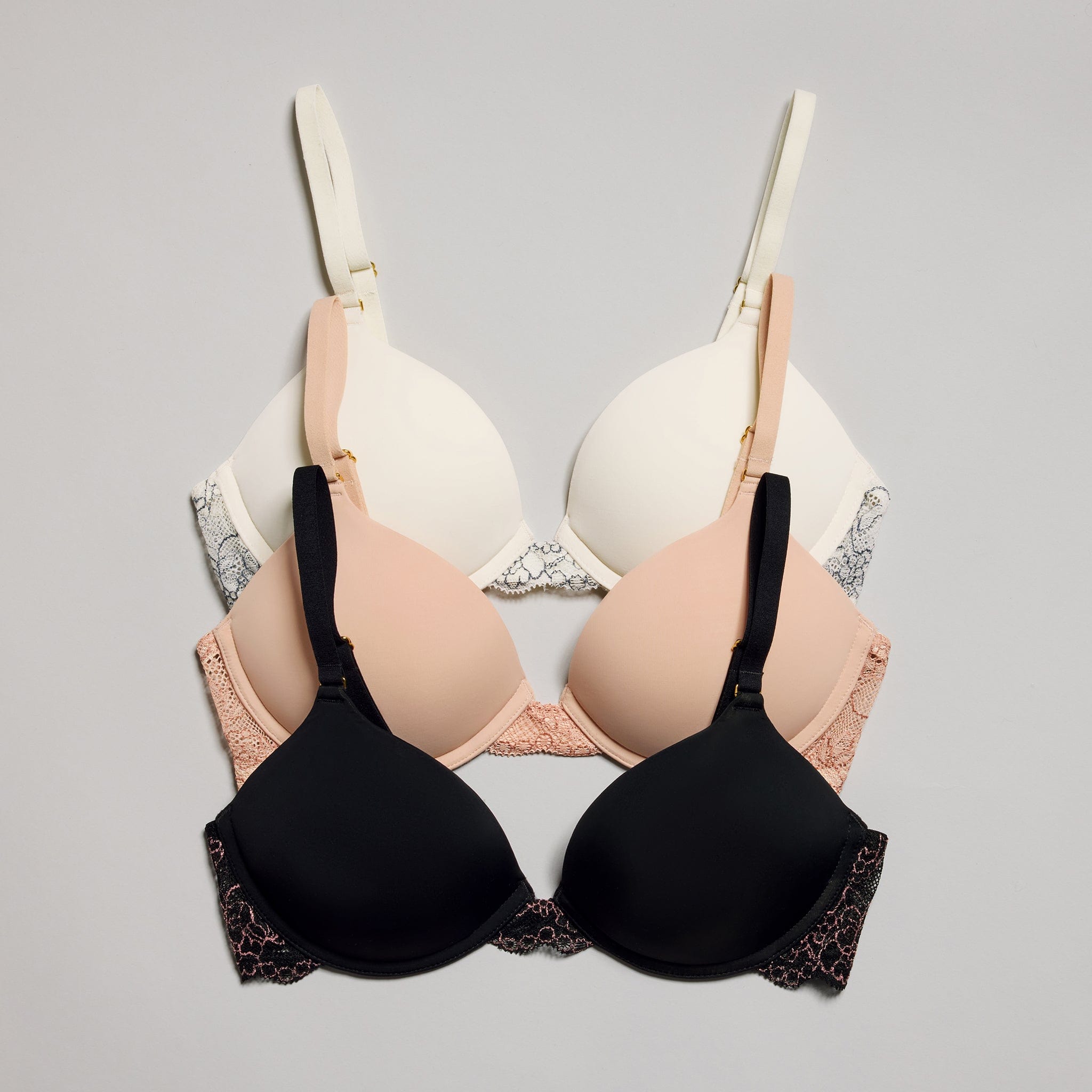 Smooth Lace Lift Up Bra Buff Two-Tone - Image 10