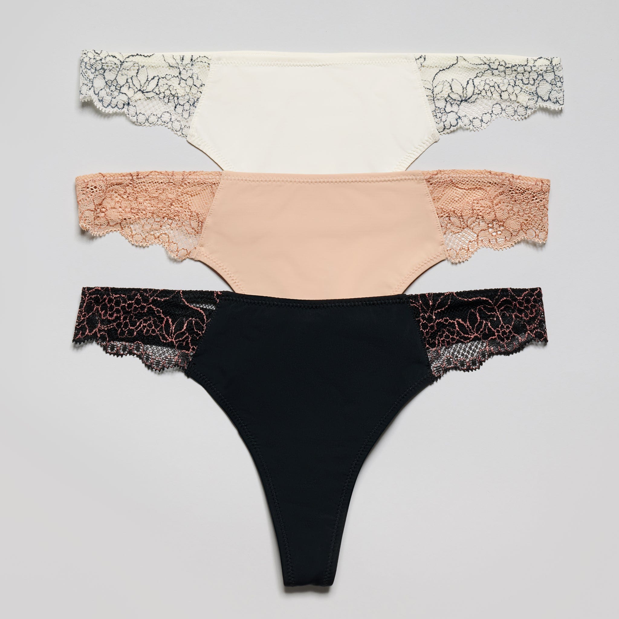 Smooth Lace Thong Buff Two-Tone - Image 6