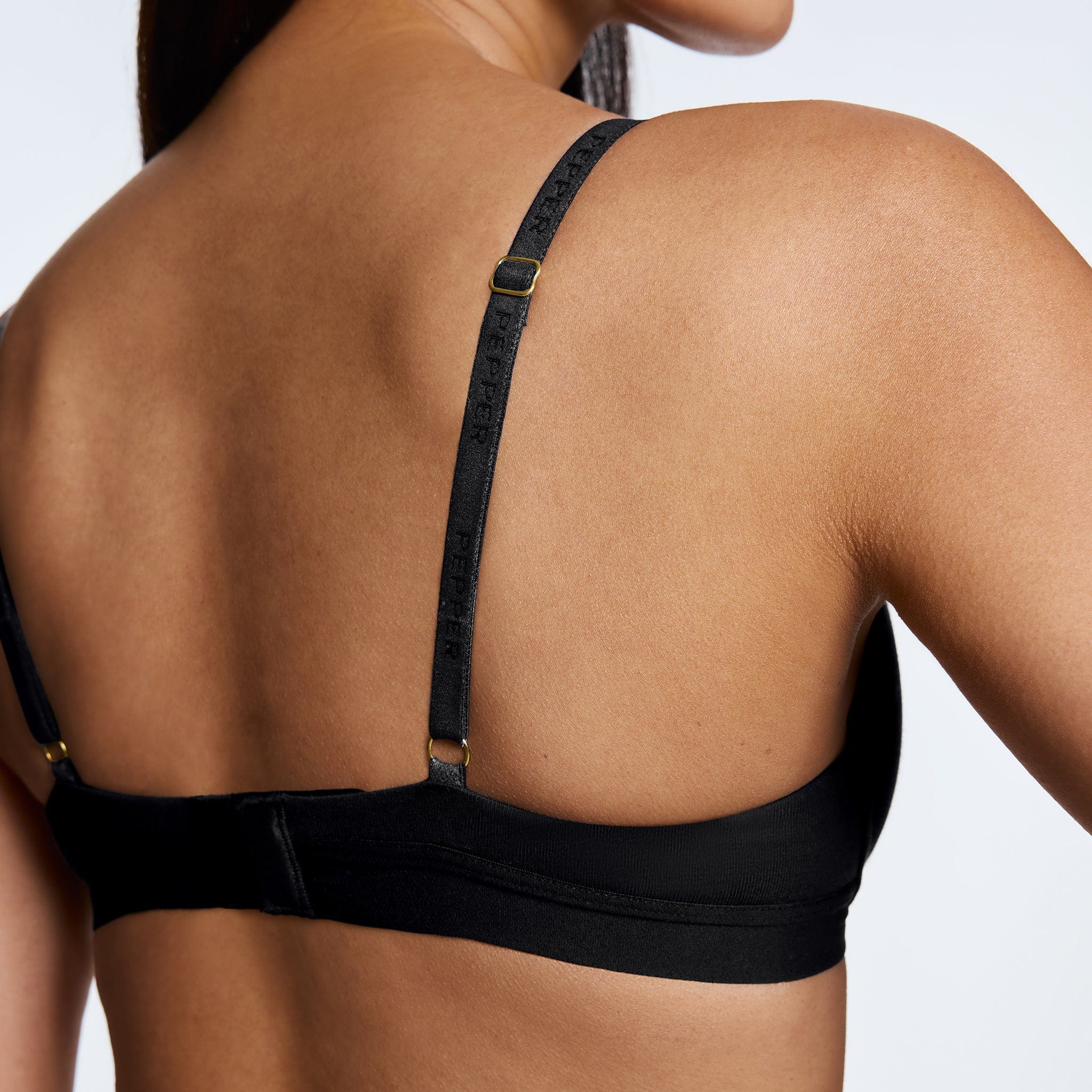 Supima® Cotton Lift Up Bra Black - Image 2