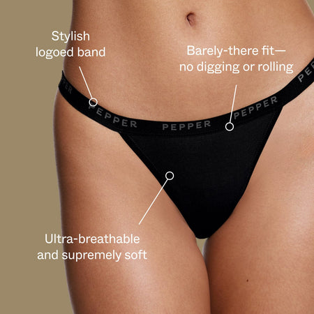 Supima® Cotton String Thong White - Image 2