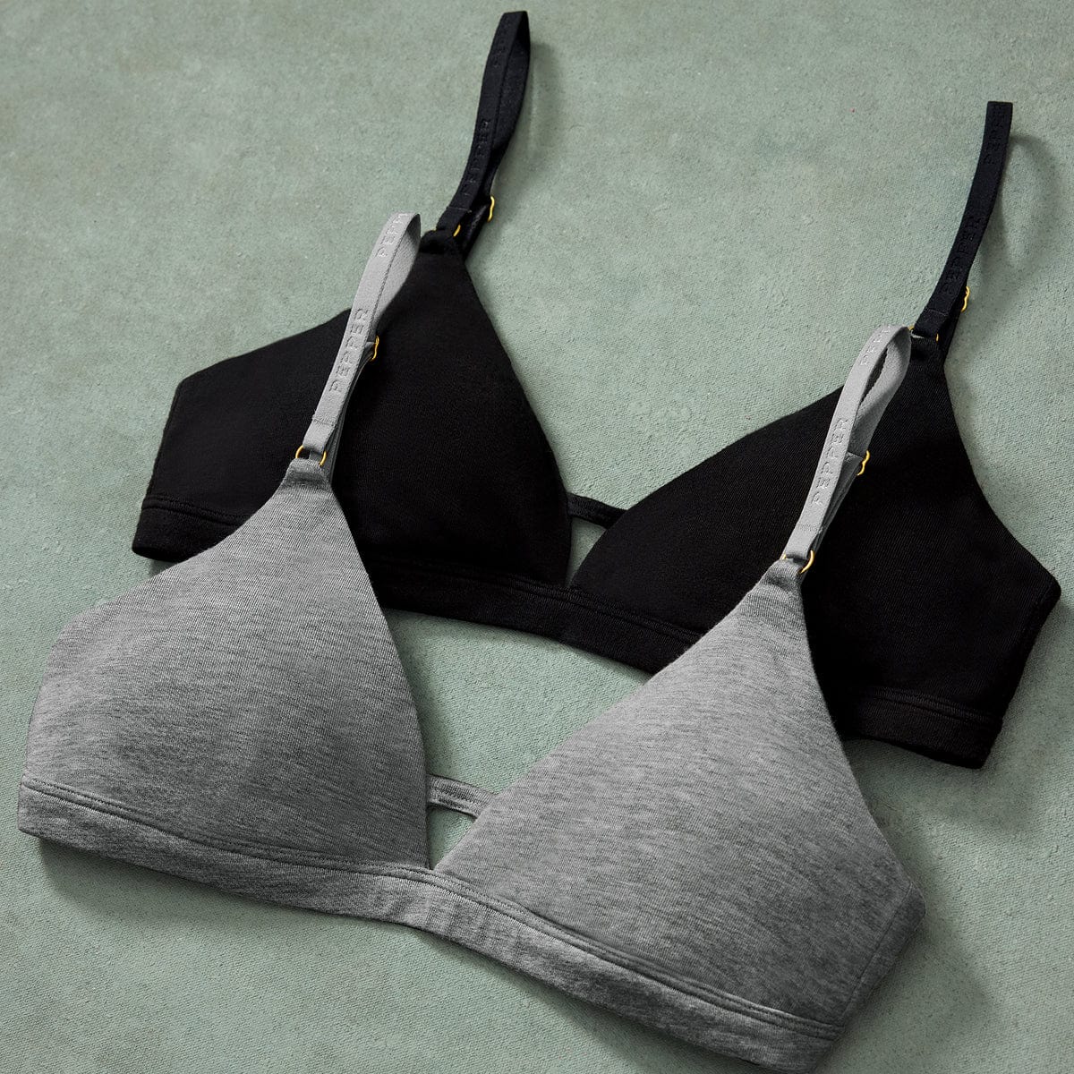 Supima® Cotton Wirefree Bra Black - Image 7